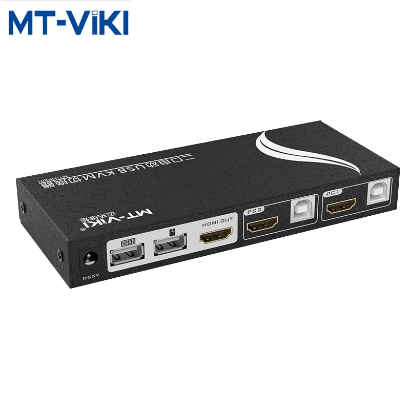 MT-VIKI KVM переключатель 2 в 1 выход HDMI-совместимый USB2.0 Авто Мульти-компьютерный обмен клавиатура мышь монитор U диск принтер MT-HK201