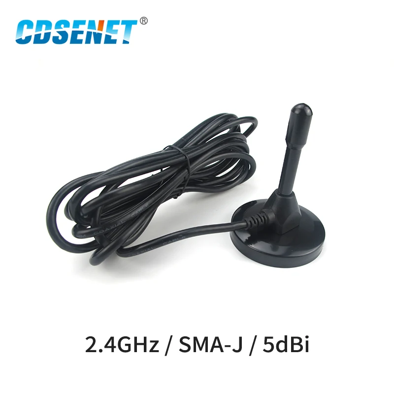 

3M Feeder External Cable Sucker Omnidirectional Wifi Antenna Aeria Antenna SMA-J High Gain 5dbi Magnetic Base TX2400-TB-300