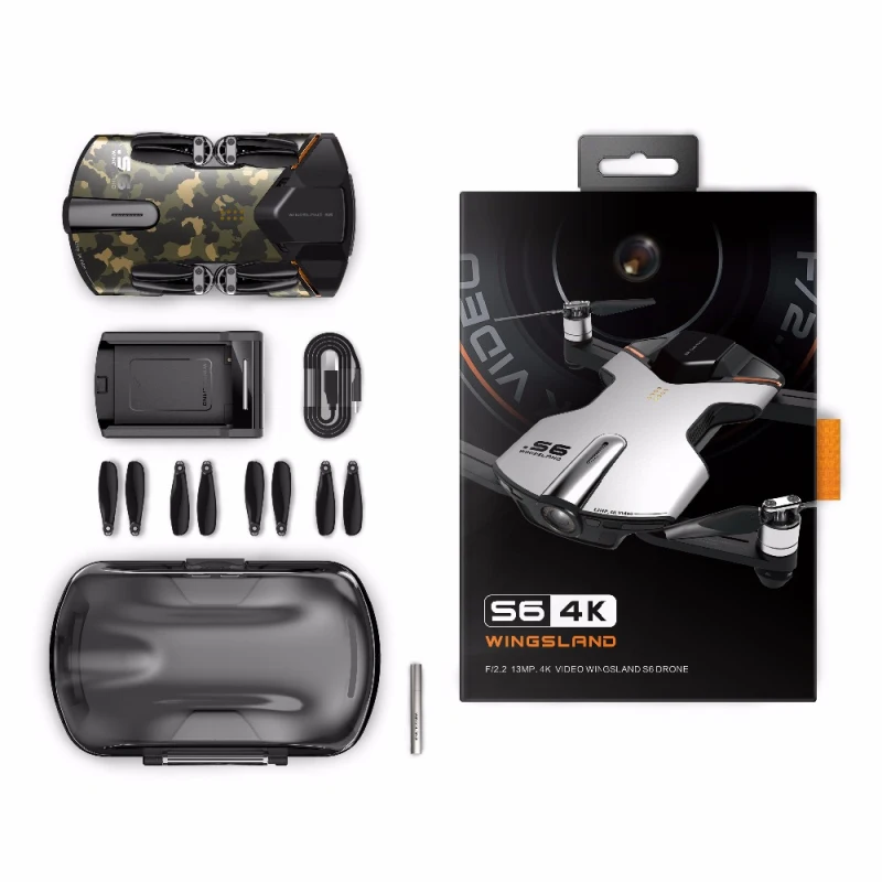 GPS Drone S6 Mini 4K беспилотный с HD камерой всенаправленное устройство для