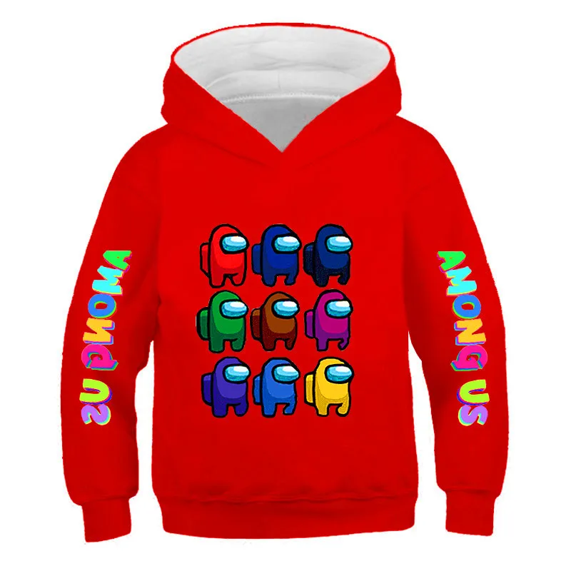

Children Clothes Anime Cartoon Among Us Print Hoodies Children Autumn Long Sleeve Sweatshirt Kids Fashion Harajuku Boys Tops