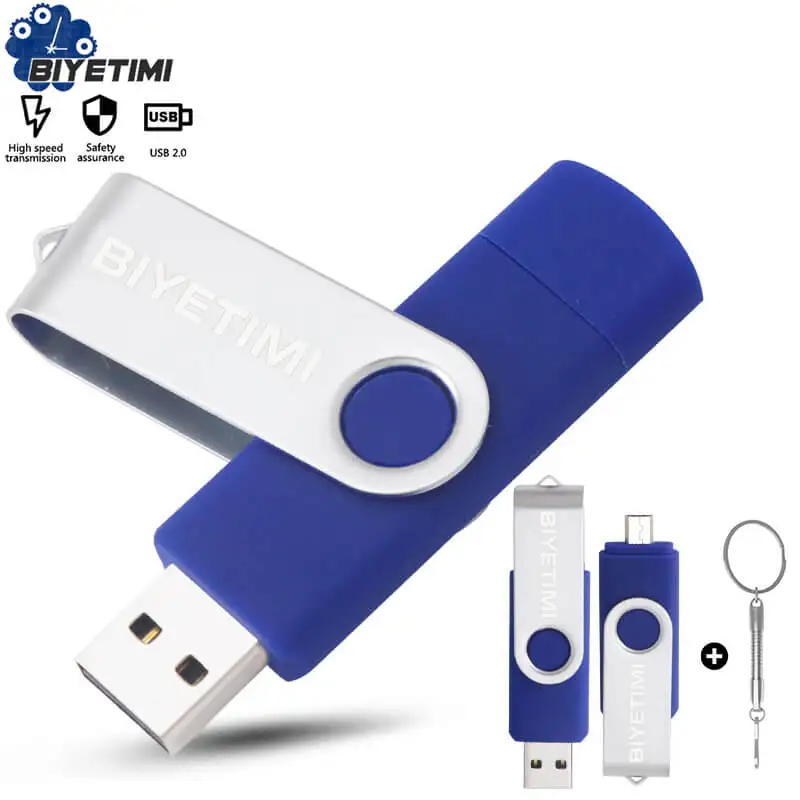 Miniseas Многофункциональный USB флэш-накопитель 64 Гб cle usb флеш-накопитель 32 Гб оперативной памяти, 16 Гб встроенной памяти, 8 ГБ 4 ГБ USB 2,0 флеш-накопитель для android/ПК memoria
