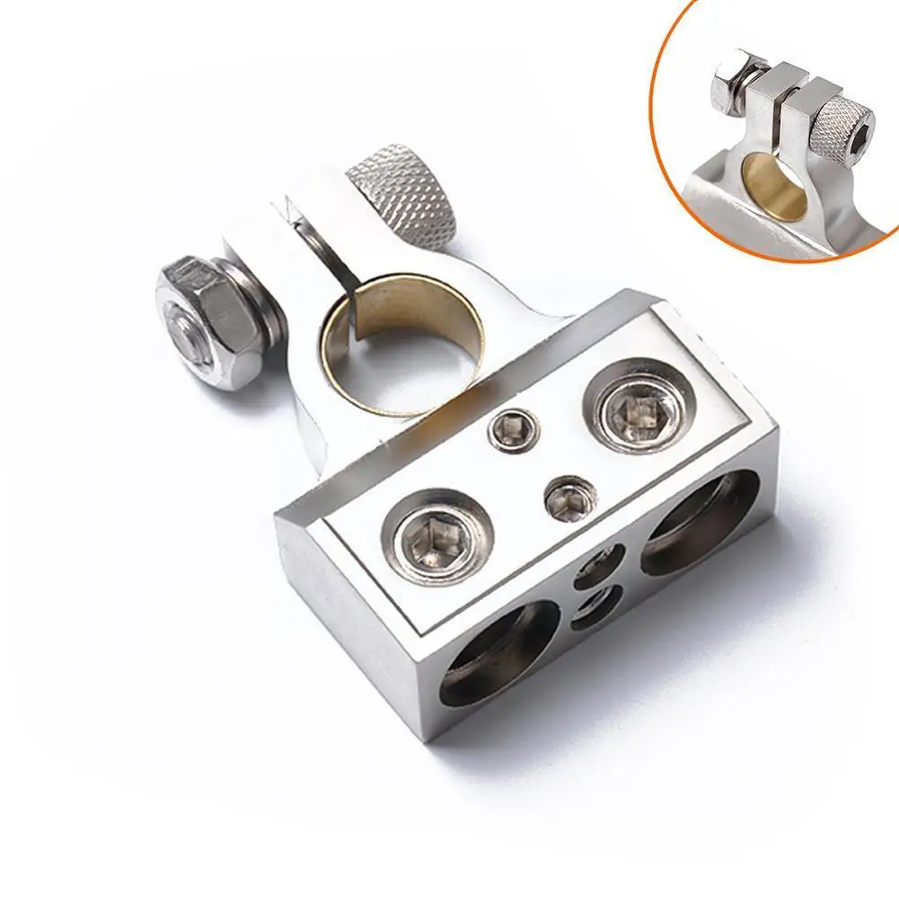 1Pcs Zinc Alloy Car Battery Terminal Connector Kit Post 2/4/8/10 Positive Connectors Negative Instrument Clamp AWG O3B9 | Автомобили и