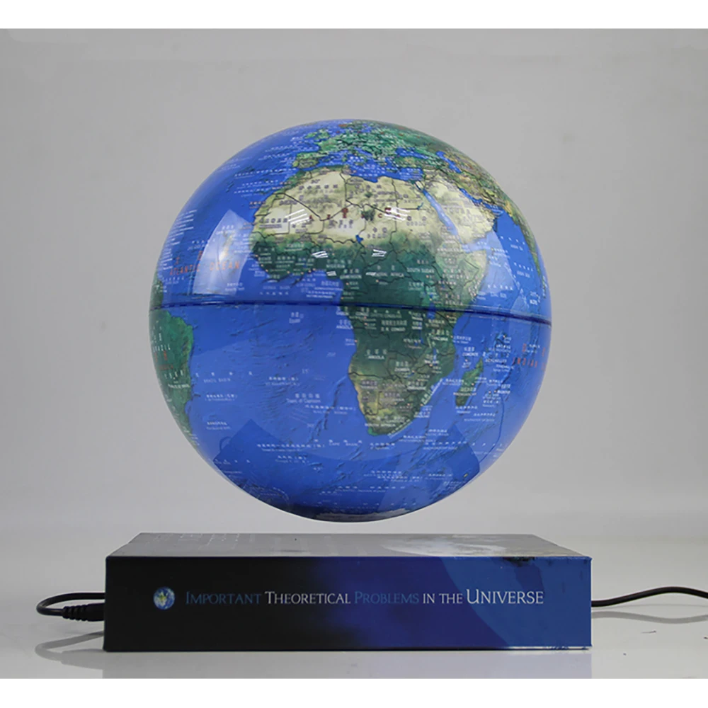 Домашнее украшение магнитная левитация 8 дюймов вращающаяся земля плавающий шар