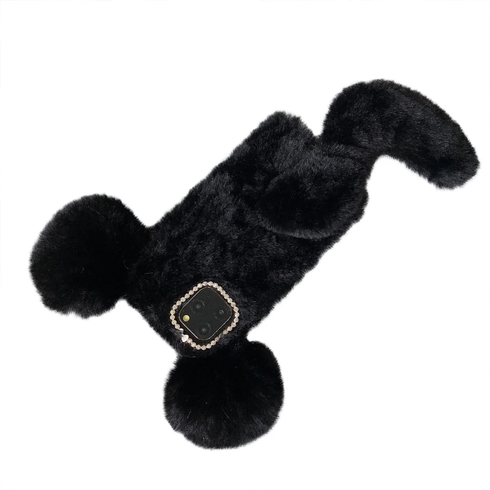 Удобный чехол для телефона в форме мыши сохраняет тепло плюшевые Стразы рамка