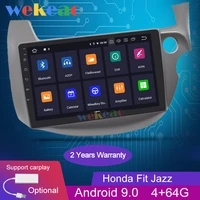 wekeao touch screen 10 1 1din android 9 0 car radio automotivo for honda fit jazz car dvd player auto gps navigation 2007 2013