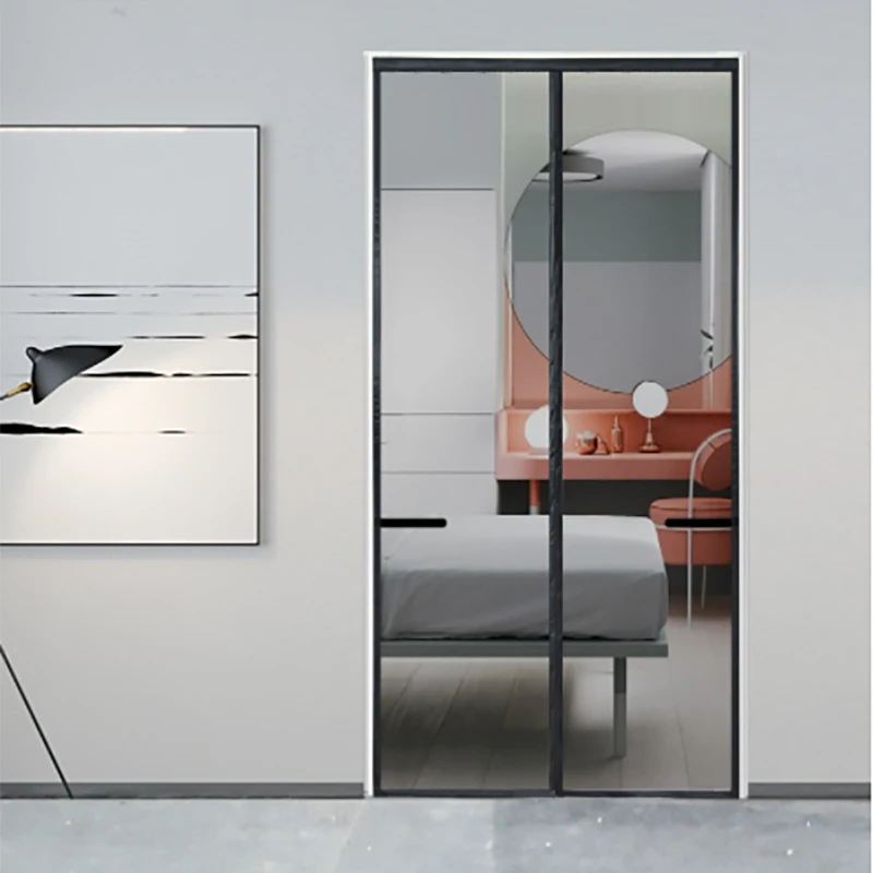 

Fiberglass Magnetic Screen Door Curtain Insect Fly Mosquito Curtain Anti Mosquito Net Curtain, Hands-Free Fireproof and Burning