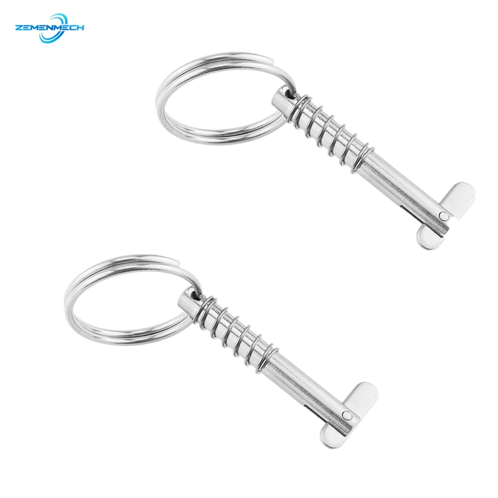 

2PCS 6.3mm Quick Release Pin for Boat Bimini Top Deck Hinge 316 Stainless Steel Marine Hardware Boat Accessories Shipbuilding