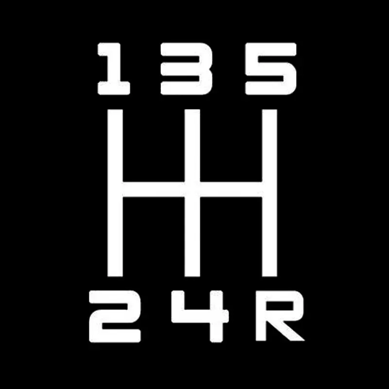 

Interesting Car Gear Speed 12345R Car Sticker Laptop Decals Waterproof Windshield Decals PVC 9cm X 12.5cm