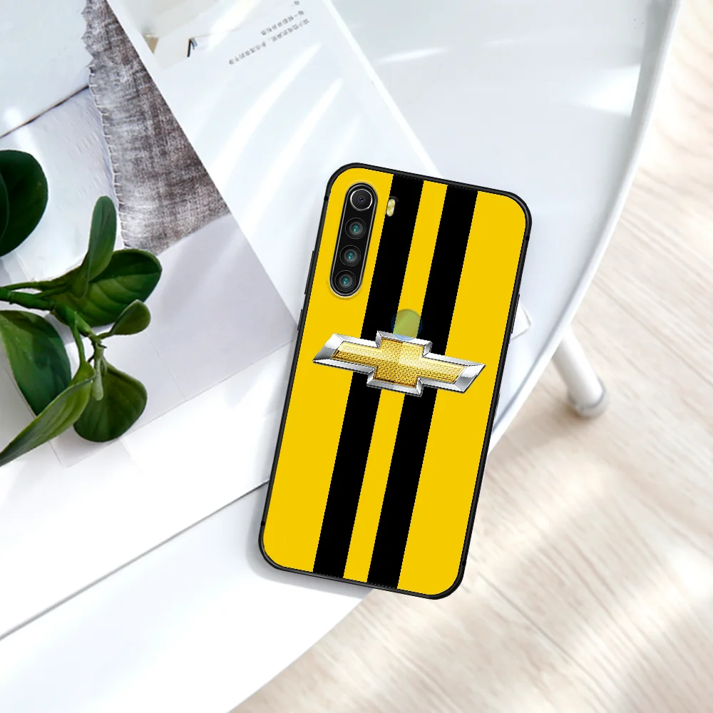 

Chevrolet American Car Brand Phone Case For Xiaomi Redmi Note 7 8 8T 9 9S 4X 7 7A 9A K30 Pro Ultra black Cover 3D Coque Pretty