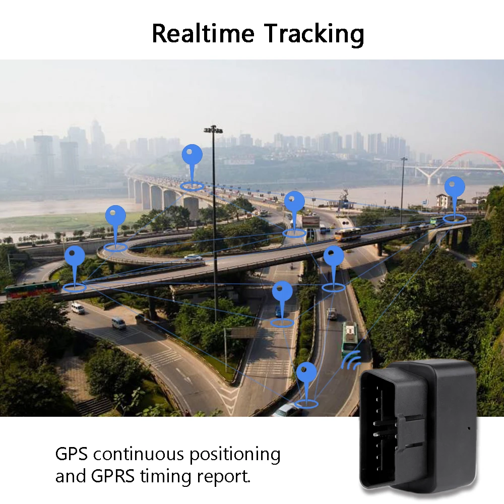 LK730 GPS трекер Автомобильный OBD штекер мини GSM локатор устройство слежения Легкая