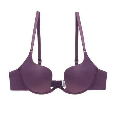 purple Сексуальное женское нижнее белье, бюстгальтеры с открытой спиной, нижнее белье, глубокий u-образный вырез, для свадебного платья, без бретелек, пуш-ап, женское нижнее белье, Прямая поставка - Цвет: purple
