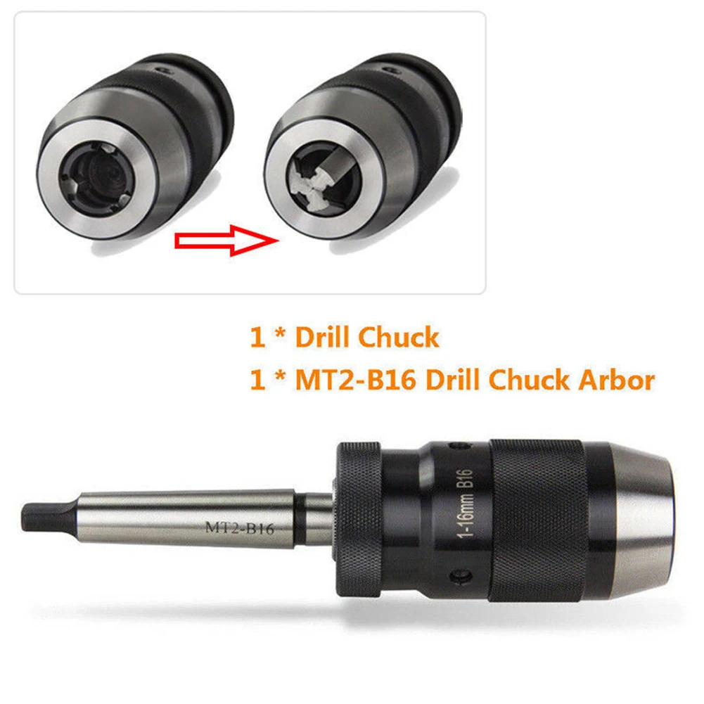 1-16mm MK2 Steel Keyless Self Tighten Live Center Machine MT2-B16 Arbor Lathe Tool Durable Drill Chuck Accessories Taper | Инструменты