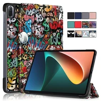 for xiaomi pad 5 case 11 inch magnetic shockproof tablet cover for xiaomi mi pad 5 pro 2021 painted trifold shellfilmstylus