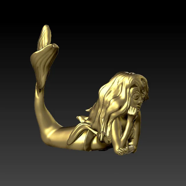 Новая 3d-модель русалки для ЧПУ или 3D-принтеров в формате STL | Инструменты