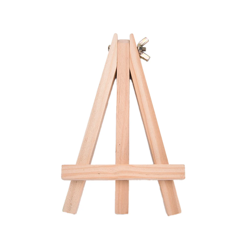 

1pc 9X15cm Mini Artist Wooden Easel Wood Wedding Table Card Stand Display Holder For Party Decoration Triange Easel