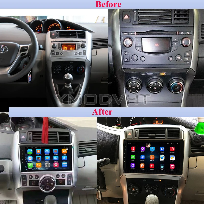 YMODVHT 9 дюймов IPS экран 4G Восьмиядерный Android 0 автомобильный dvd-плеер для Toyota EZ/Verso 2006