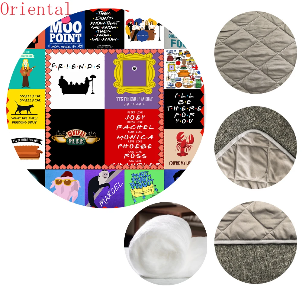 

My Friends Quilt Blanket for Bed Soft Dropshipping