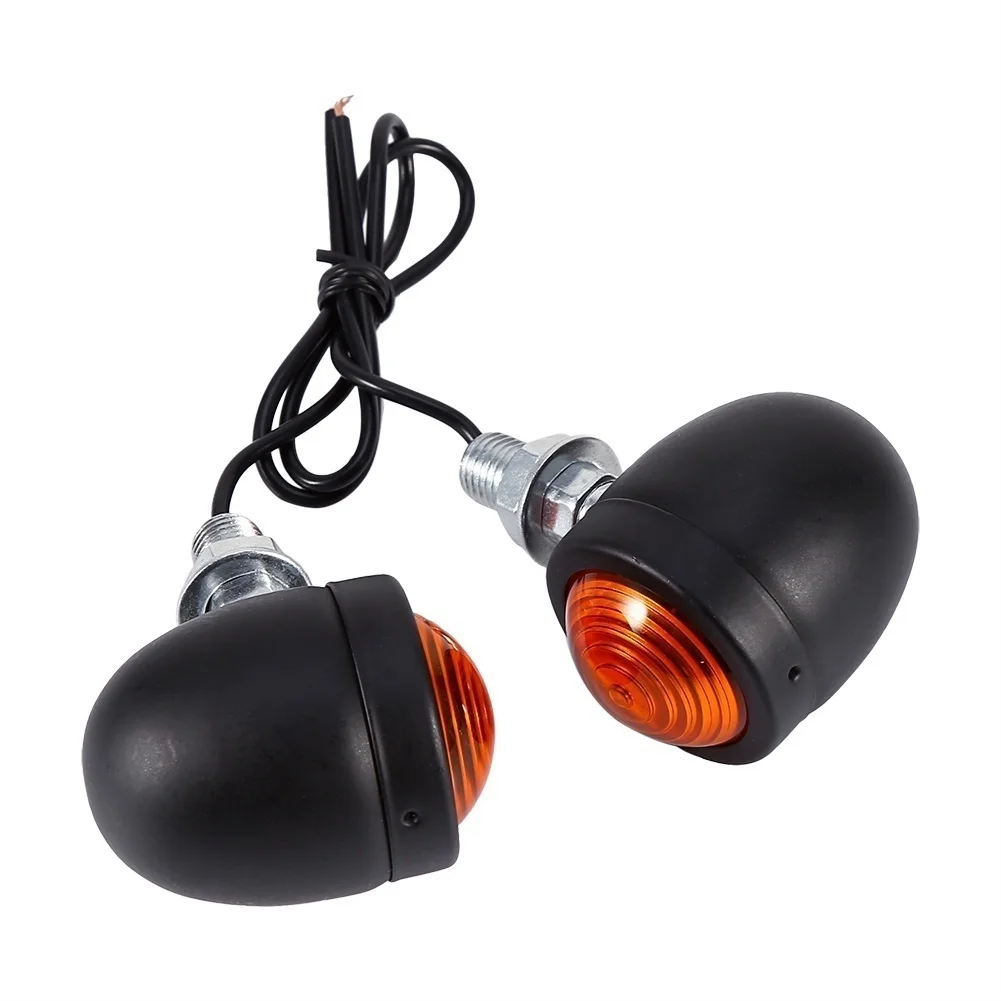 Сигнал поворота мотоцикл желаний янтарные огни | мигалка хром индикатор 2 шт