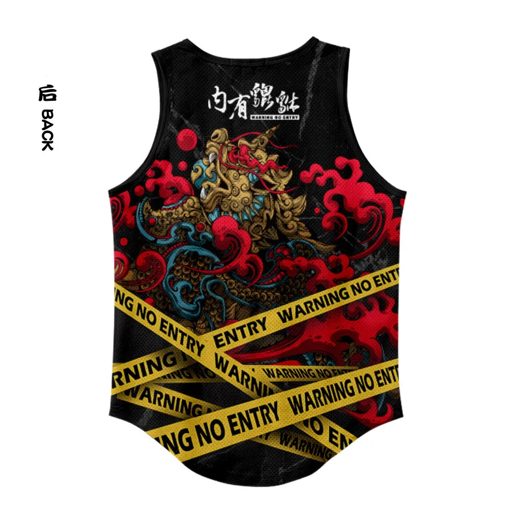 Летняя мужская жилетка для бега Мужская быстросохнущая одежда тренажерного зала