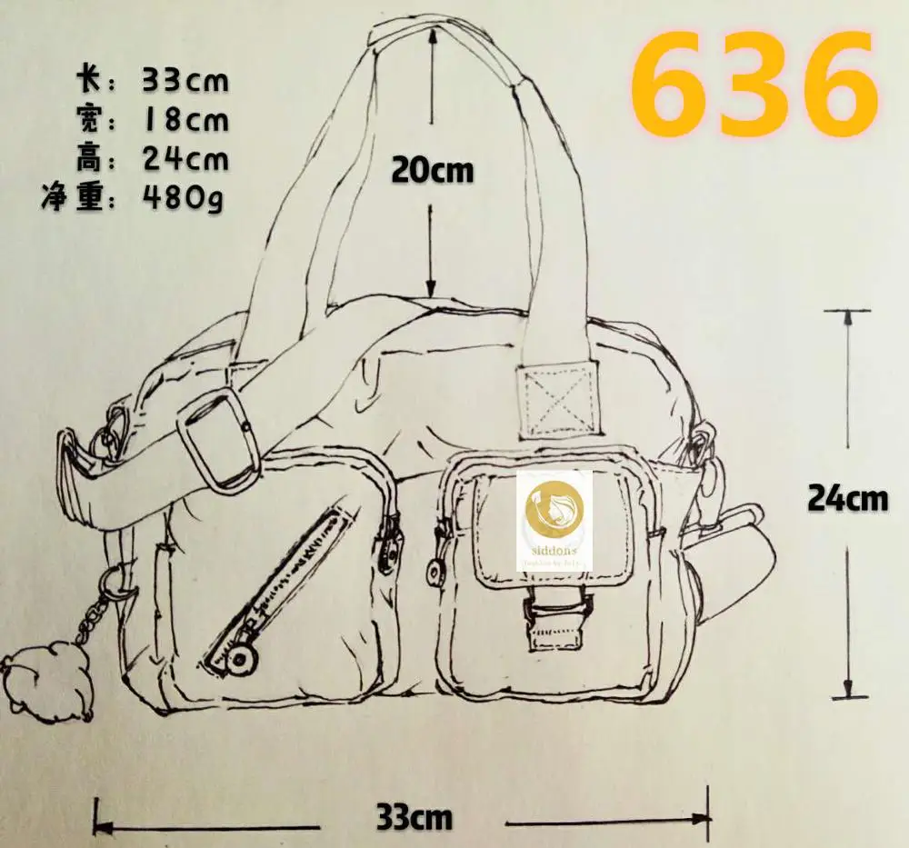 2020 персональный заказ новая ткань Оксфорд сумка через плечо среднего возраста
