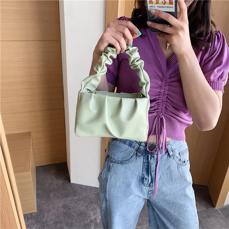 

Small PU Leather Tote Bags For Women 2021 Cute Solid Color Crossbody Handbags Female Travel Totes Lady Fashion Shoulder Bag