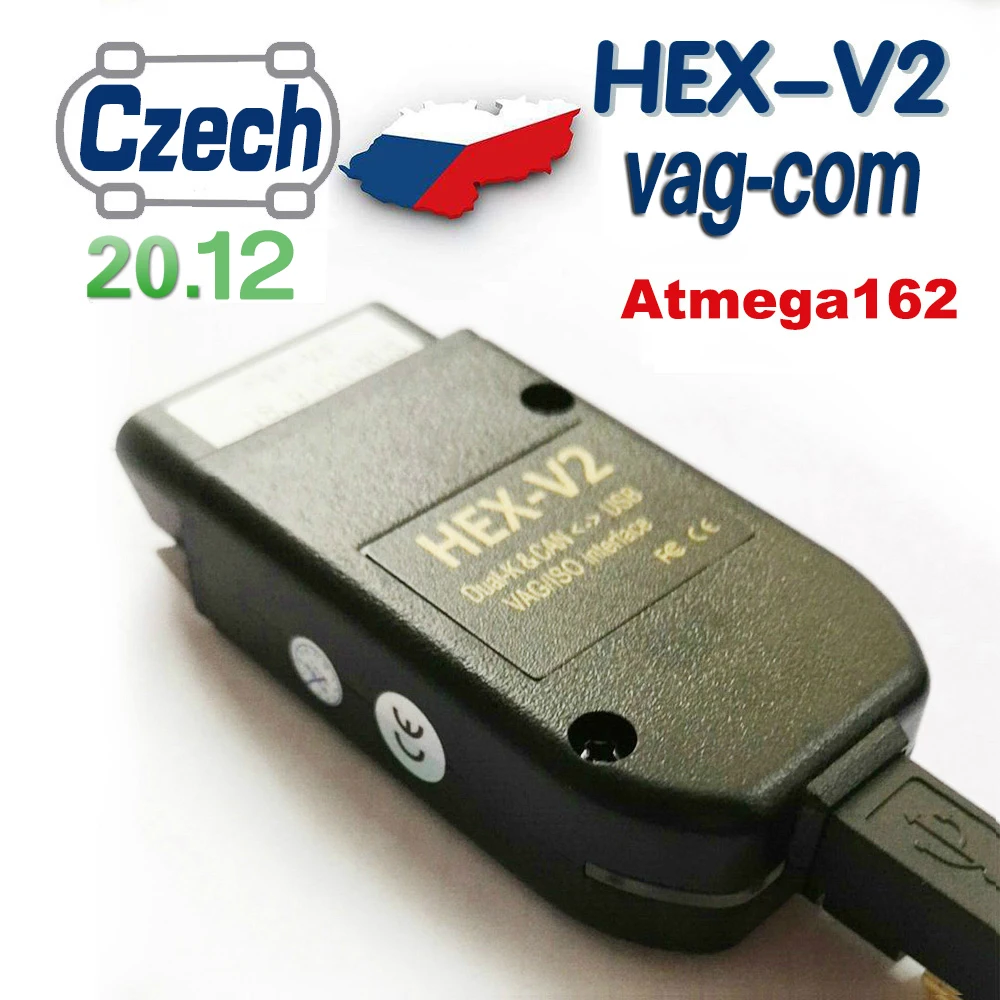 

VAG COM 21.3 VAGCOM 20.12 Vag HEX V2 USB Interface FOR VW AUDI Skoda Seat VAG 20.4.2 Czech English ATMEGA162+16V8+FT232RQ
