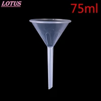 12 75ml mouth dia laboratory transfer perfume mini and clear white plastic filter funnel