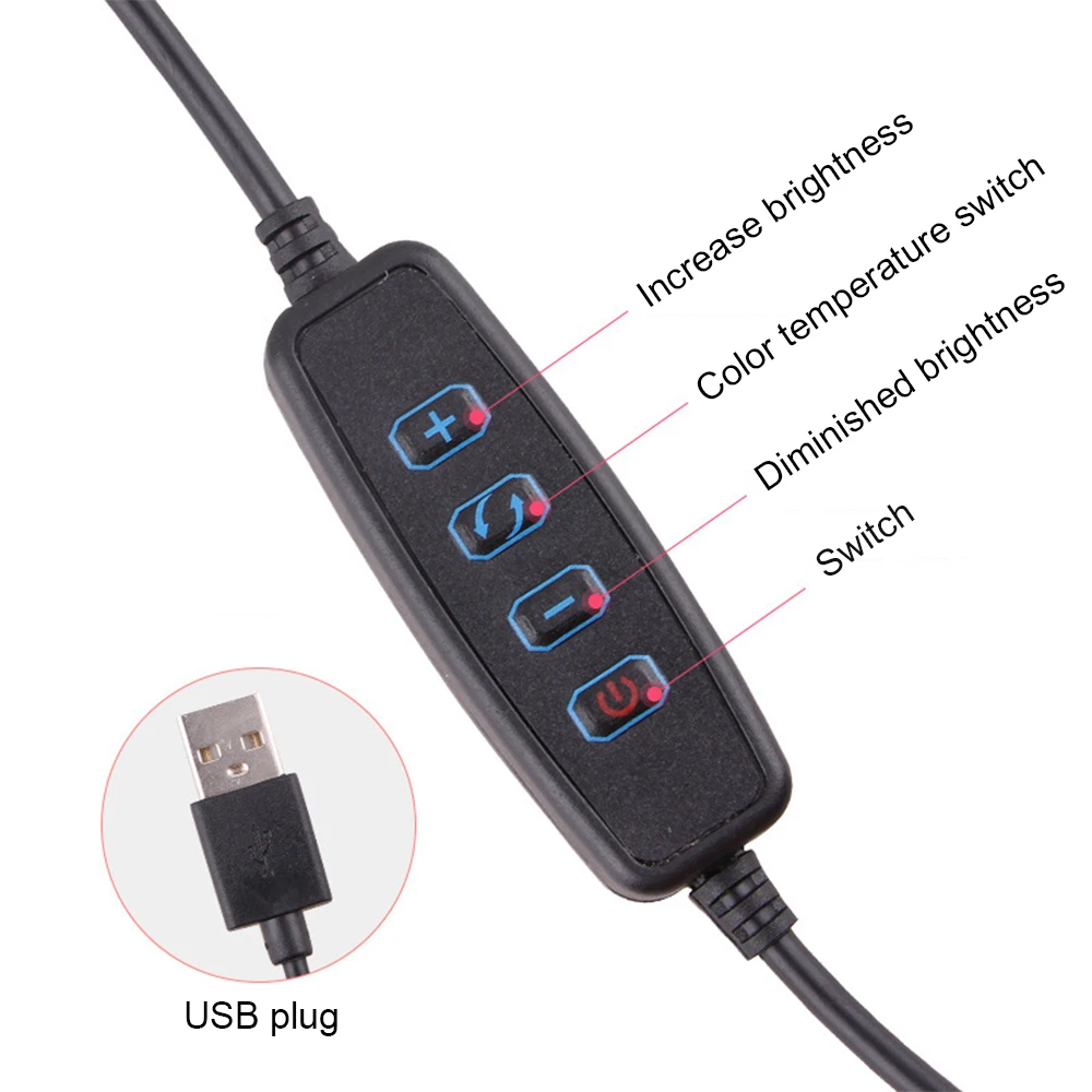 Светодиодный GLE USB СВЕТОДИОДНЫЙ торшер для мобильного телефона с регулируемой