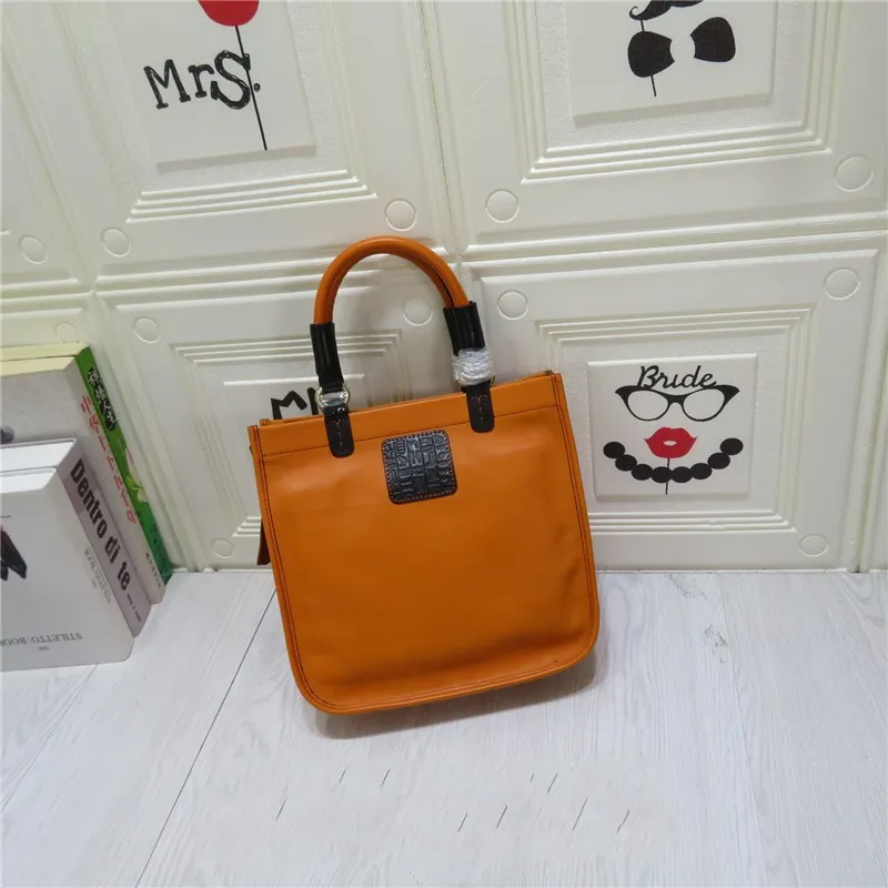 

Tote Brand Famous Women Handbag Retro Genuine Leather Messenger Bag Female Fashion Leisure Red Green Black Single Shoulder Bags