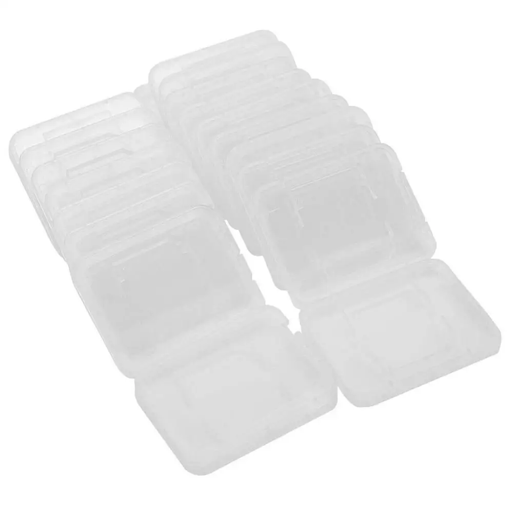 1 ящик для хранения карты памяти SD прозрачная маленькая белая коробка белый