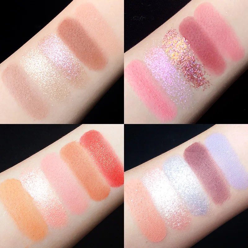 

Fruit Color Eyeshadow Palette Highlight Blush Glitter Pearl Eye Shadow Silky Powder Easy To Color Long-lasting Eye Makeup TSLM1l