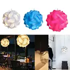 Современный потолочный абажур dia.25 см, элементы IQ головоломка, паззл абажура, креативный светильник сделай сам