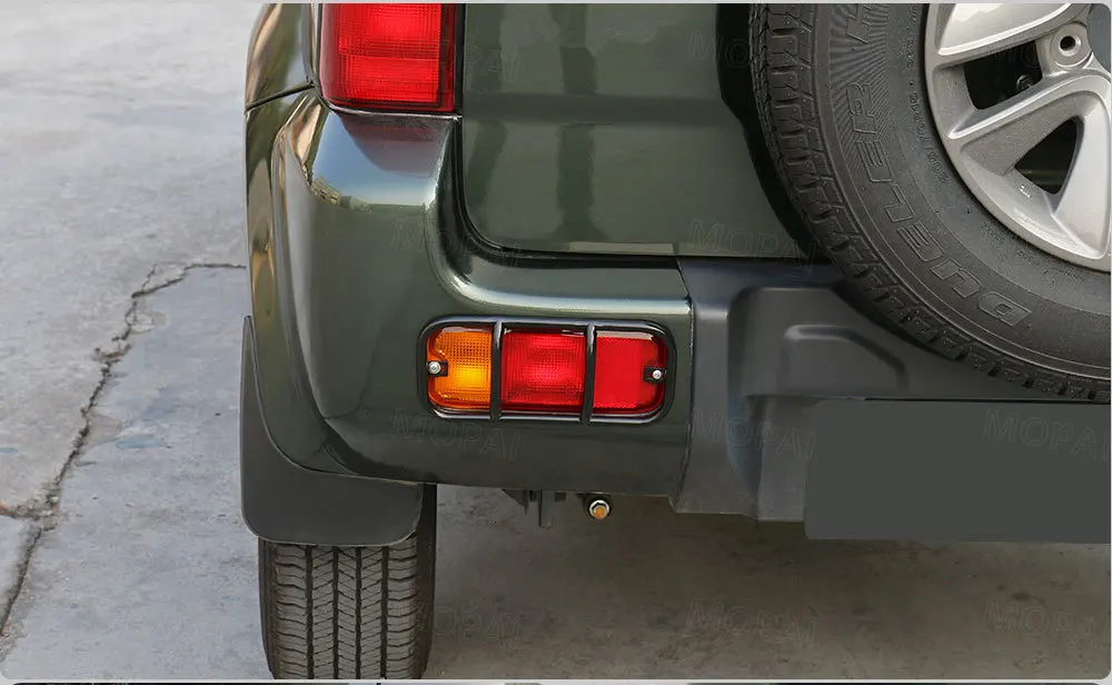 MOPAI автомобильный фонарь для Suzuki jimny 2007 вверх металлический задний бампер задний противотуманный светильник крышка лампы Защита для Suzuki аксессуары для jimny