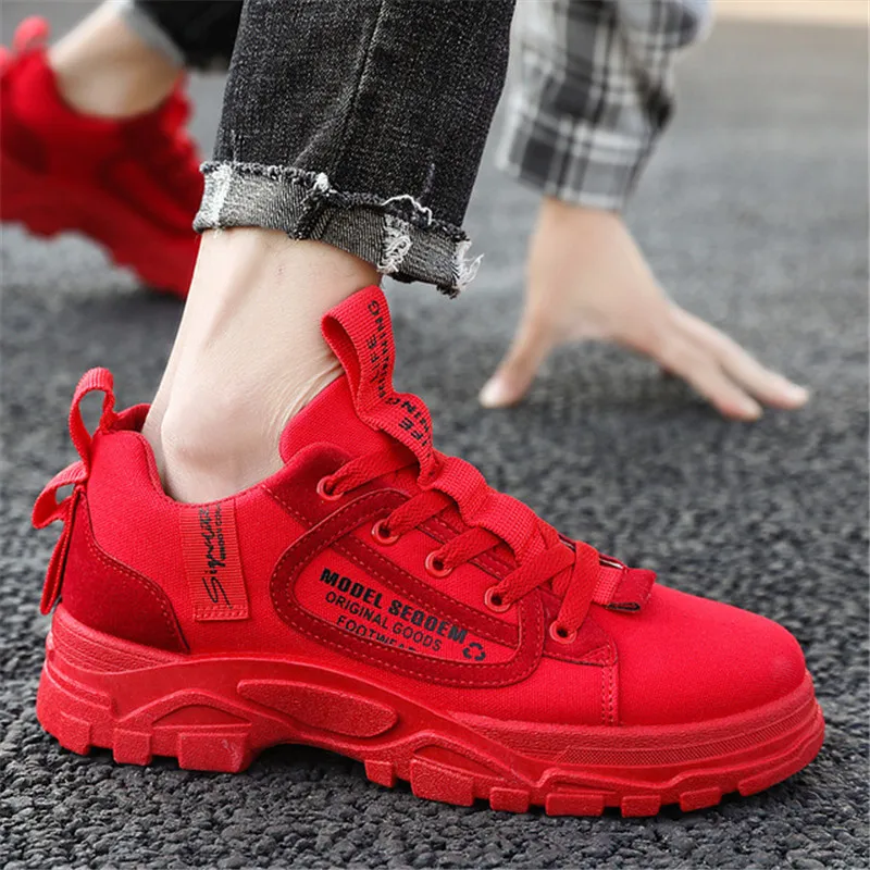 Всесезонная Новая модная дышащая парусиновая обувь в Корейском стиле