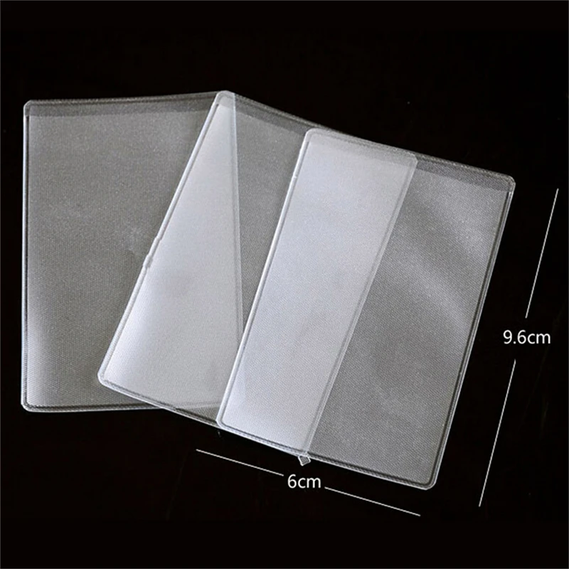 

10Pcs Frosted ID Cards Cover Credit Card Holder Travel Ticket Holders Bank Card Waterproof Protect Bags 9.6*6cm
