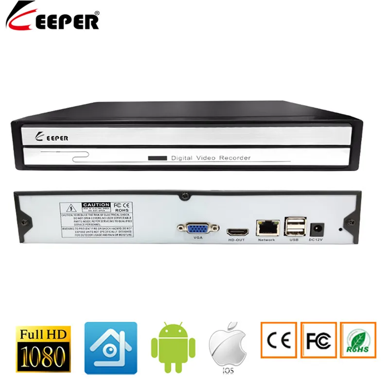 Хранитель мини 4CH 8CH 16CH 1080P NVR для ip-камеры CCTV сетевой видеорегистратор Поддержка Onvif Protocal