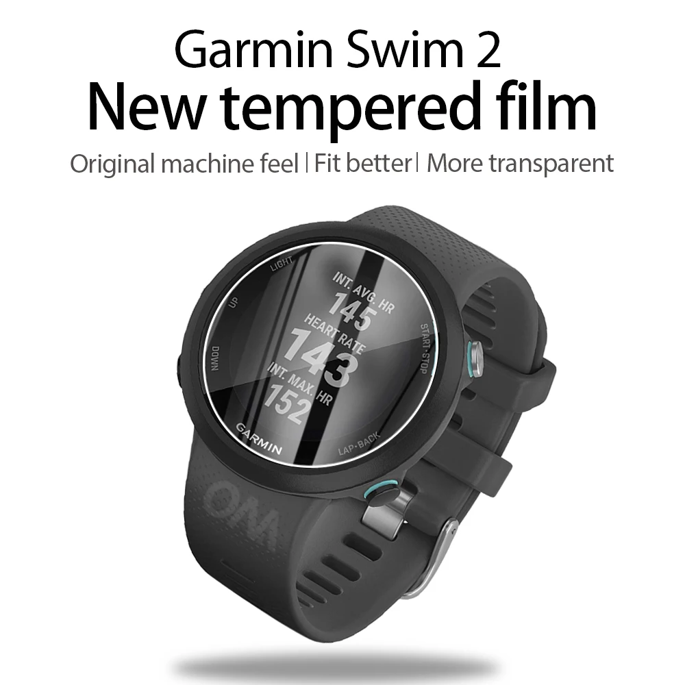 

10Pcs 9H Premium Tempered Glass For Garmin Swim 2 smart watch Screen Protector Film Accessories For Garmin Swim 2