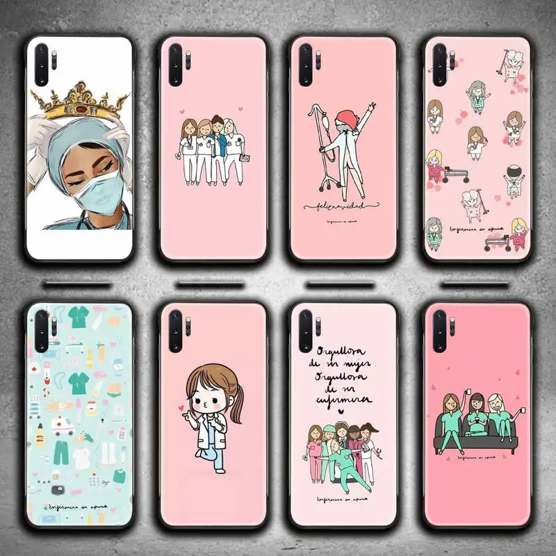 

Spain Cartoon Medicine Doctor Nurse Phone Case For Samsung Galaxy Note20 ultra 7 8 9 10 Plus lite M51 M21 M31 J8 2018 Prime