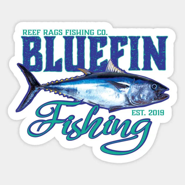Наклейка Bluefin для рыбалки в глубоководной морской и воде наклейка из ПВХ