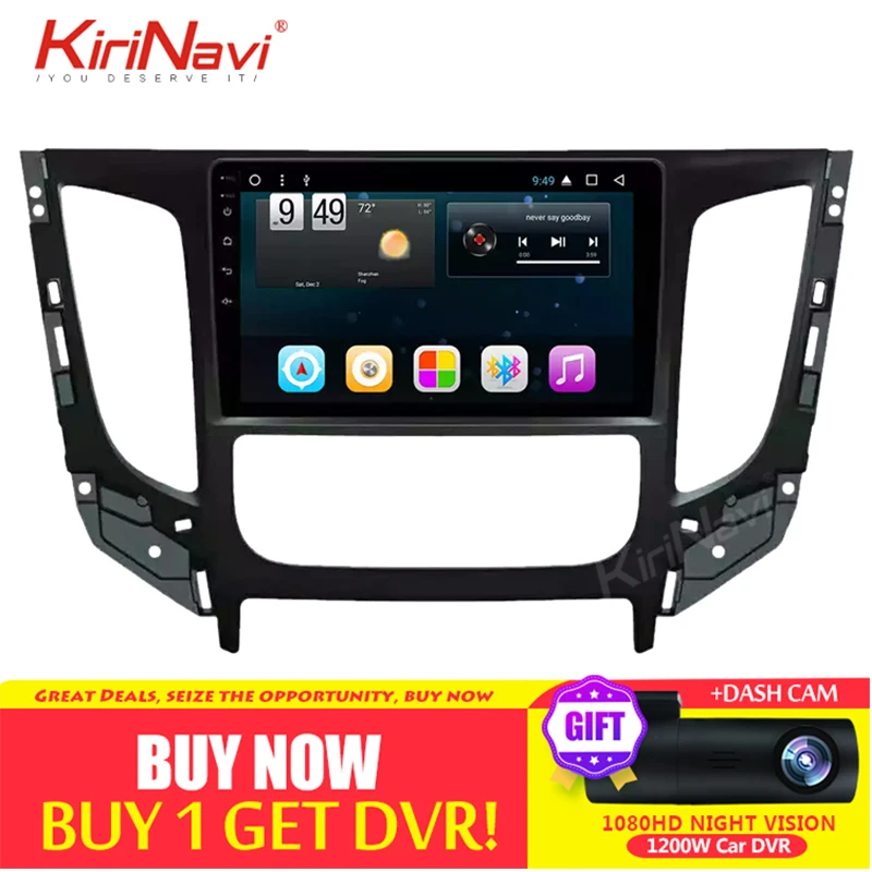 Kirinavi " Android 8,1 автомобильный Радио dvd-плеер для Mitsubishi Triton L200 автомобильный Радио gps навигация Восьмиядерный- Bluetooth