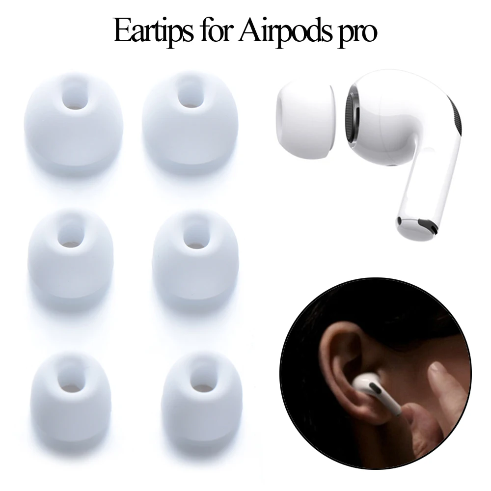 

2PCS Memory silicaEarbuds for AirPods Pro Air Sponge Earphones Earmuffs non-slip Plug for AirPods Pro Anti-lost Noise Reduction2