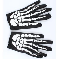halloween horror skull claw bone gloves outdoor cycling gloves halloween party gift skeleton goth glove full finger for unisex