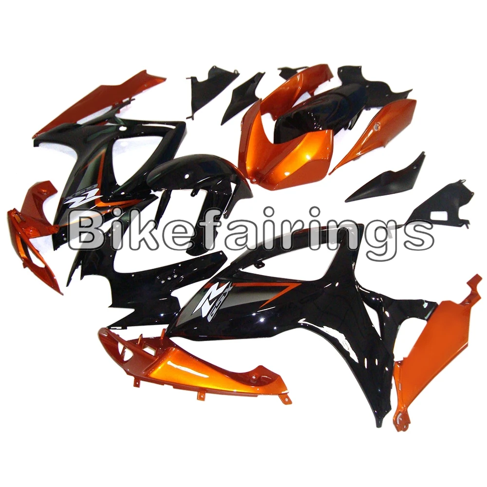 

Orange Black Fairing kit Fit For Suzuki 06 07 GSXR600 GSXR750 K6 2006 2007 ABS Injection Plastic Bodywork Kit New Cowlings