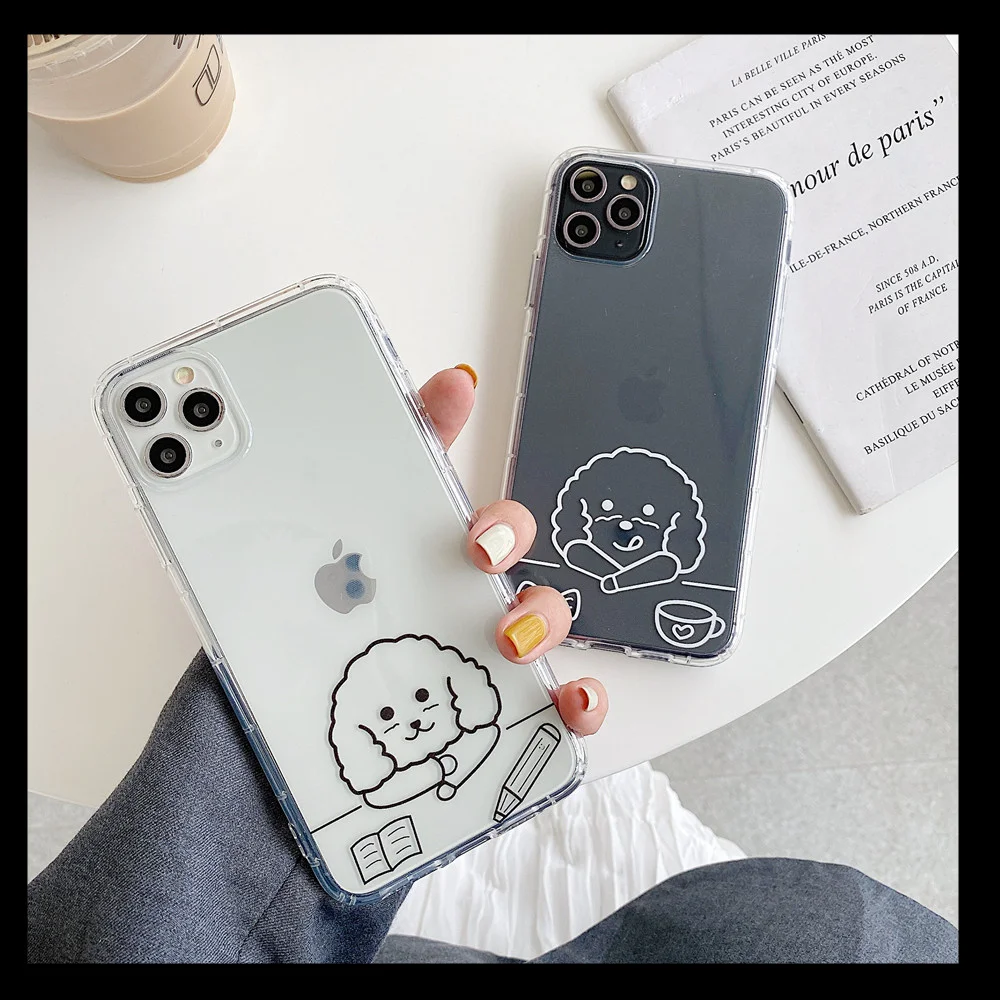 INS корейский милый чехол для телефона с изображением животных iPhone 11 Pro Xs MAX XR X 7 8 Plus