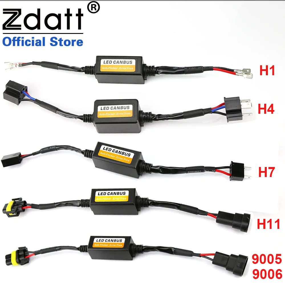 Zdatt H7 LED CANBUS декодер H11 9005 9006 HB3 HB4 H1 H3 автомобильный предупреждающий Canceller анти EMC