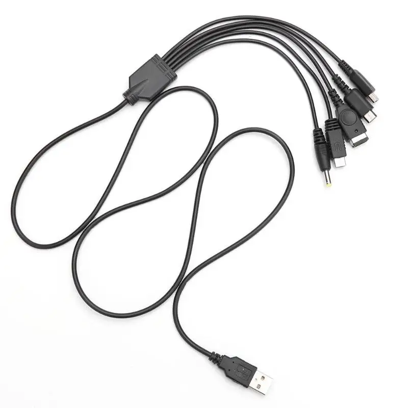 Durable USB Charger Cable Multi-function 5 in 1 Replacement Fit for Nintend NEW 3DS XL NDSLite NDSI LL |