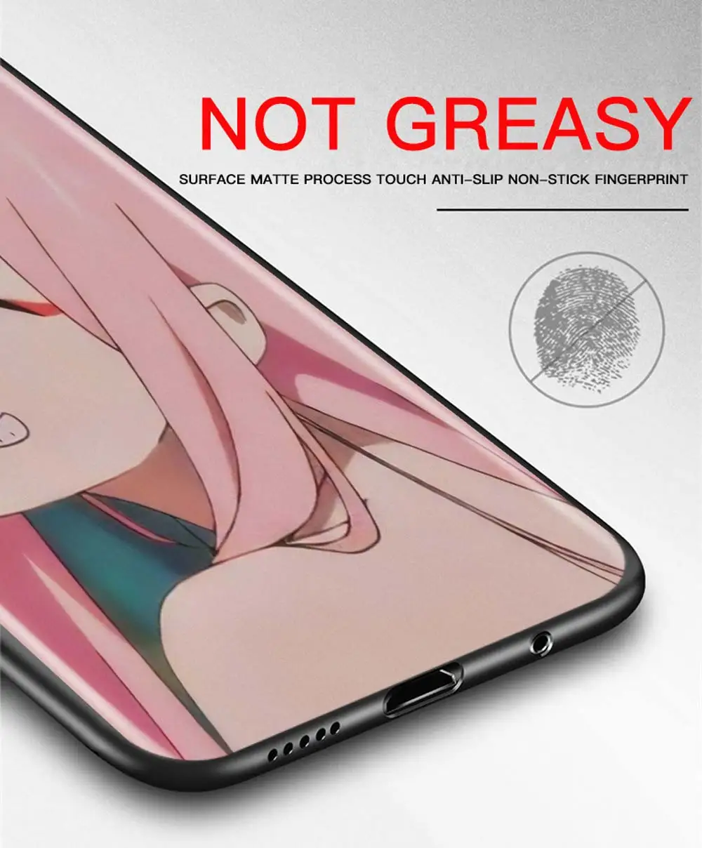 

Zero Two Darling In The FranXX Silicone Phone Case For Honor 9X Pro 8X 9S 9C 20 10 Lite 30i 30S 20e Play 9A X10 Max Cover Coque