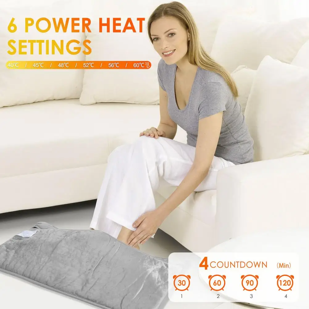 

New Foot Warmer Electric Feet Warmer For Double Women Men Pad Heating Blanket For Abdomen Soft Flanne Heating Pads For Home