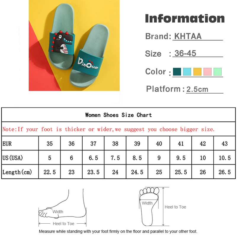 

Women Summer Dinosaur Pattern Slippers Ladies PVC Slip On Light Beach Shoes Woman Open Toe Casual Platform Female Slipper 2020