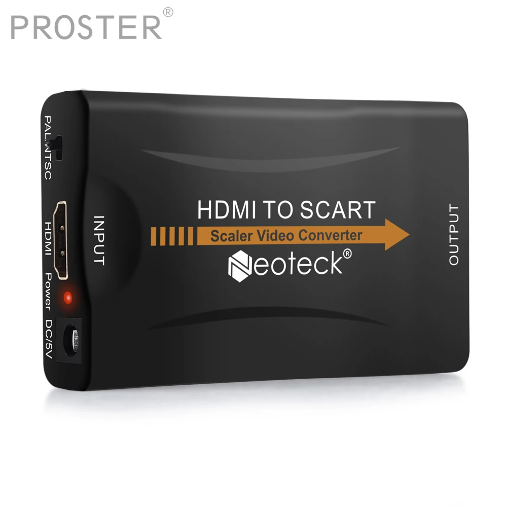Цифровой преобразователь Proster HDMI в SCART 1080P видео аудио адаптер аналоговый сигнал